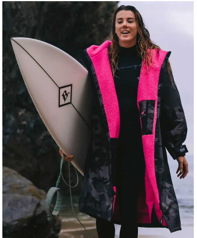 Dryrobe Advance Black Camo Pink