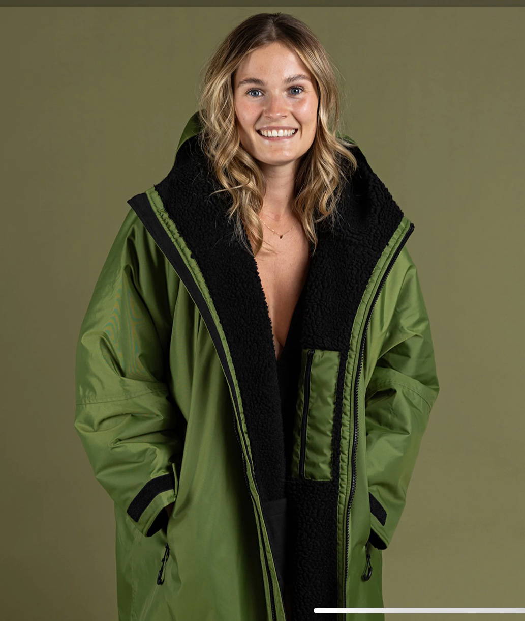 Dryrobe Advance Long sleeve Forest Green/Black - Medium image