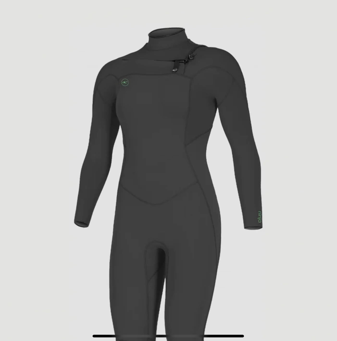 Oneill ladies Ninja 5/4 Chest Zip Black image 1
