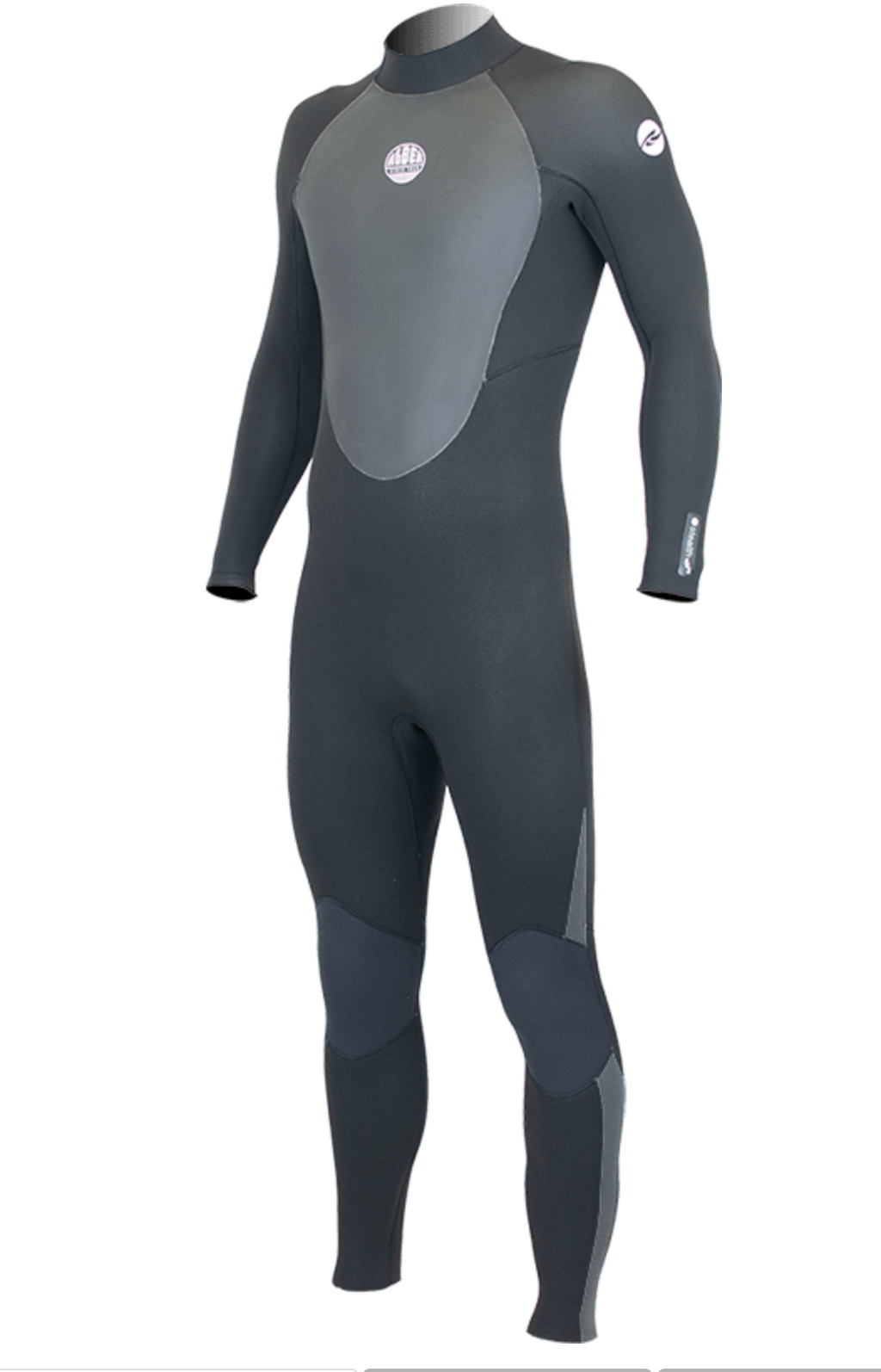 Alder Stealth 5/4/3 Back Zip Black image 0