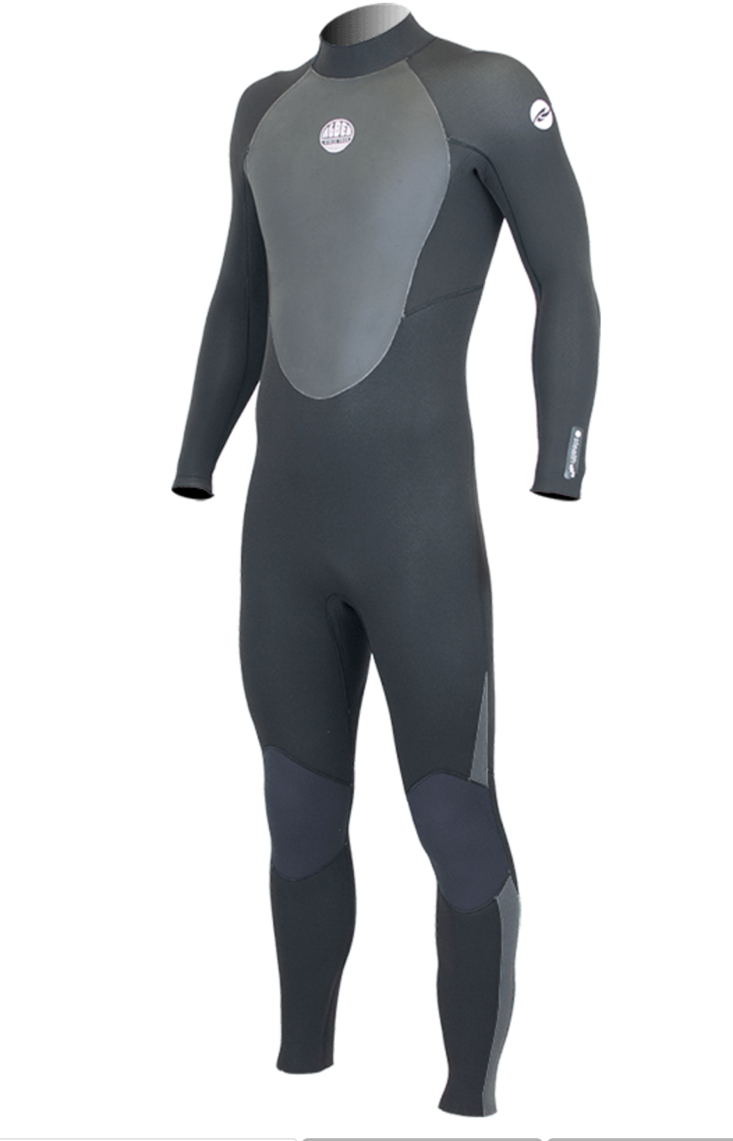 Alder Stealth 5/4/3 Back Zip Black image 0