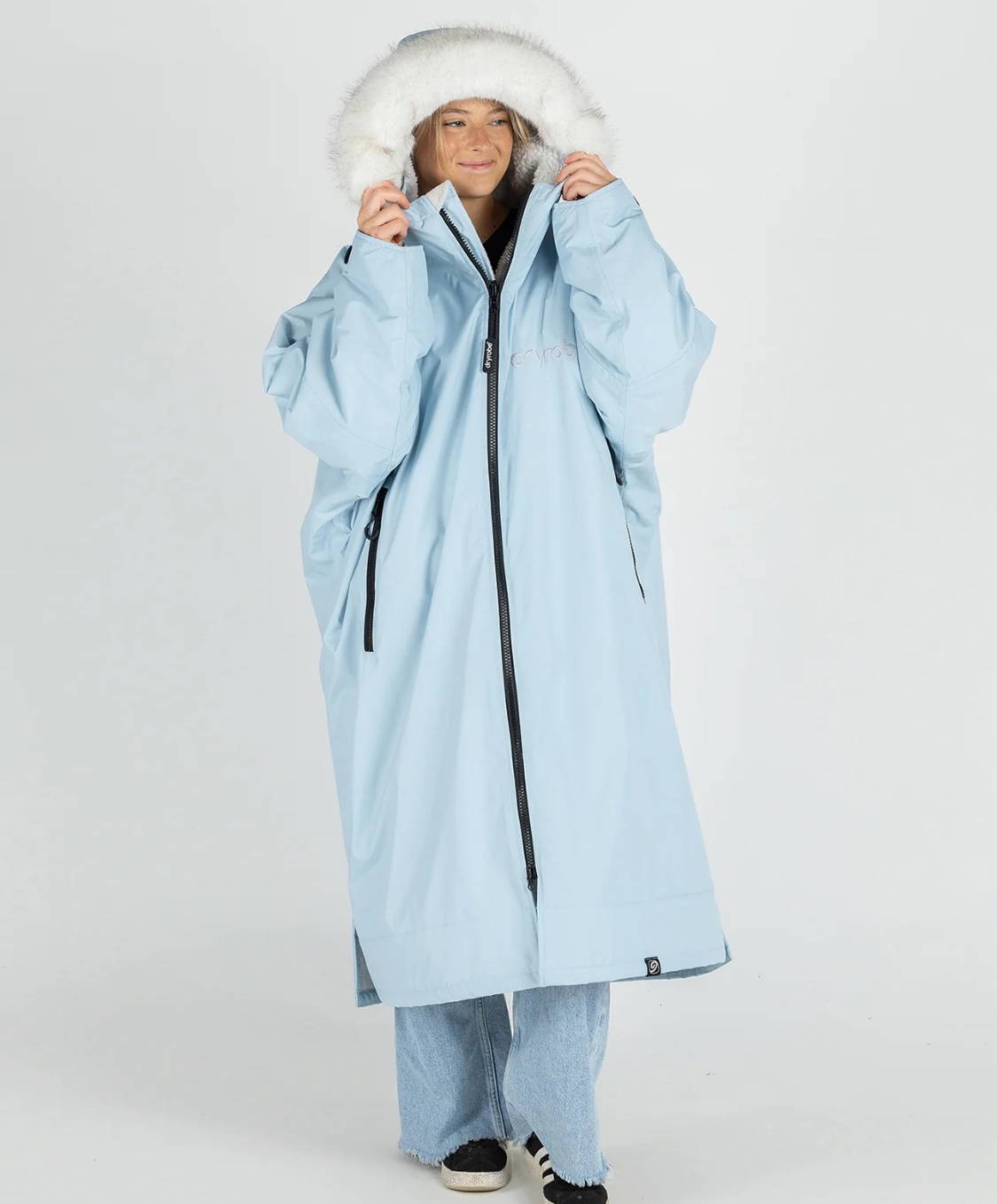 Dryrobe Advance Long Sleeve Powder Blue Fur image 0