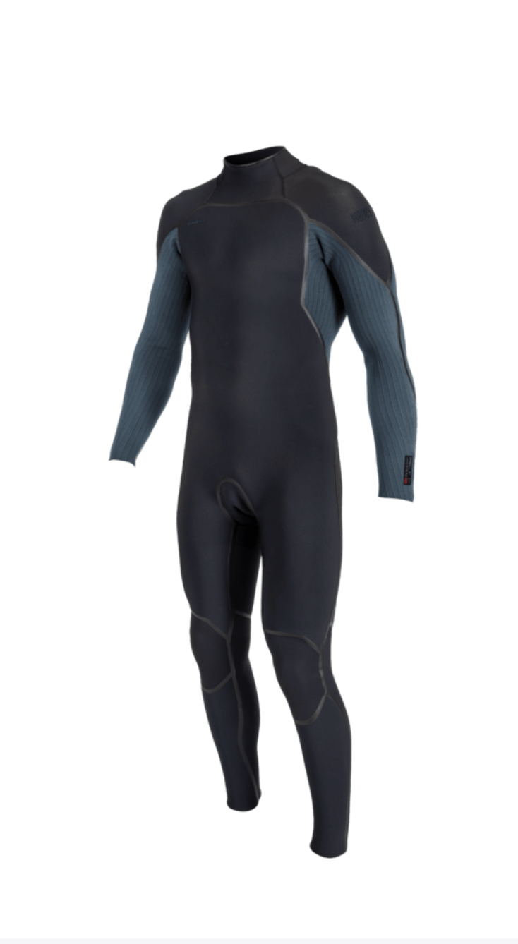 O’Neill Hyperfreak Fire 5/4 + Back Zip - L, Black/Cadet Blue image