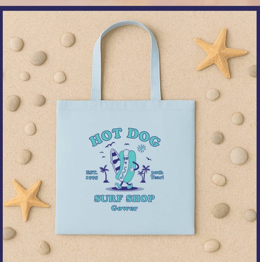 Hot Dog Tote Bag - One Size image 0