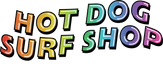 Hot Dog Surf Shop Logo