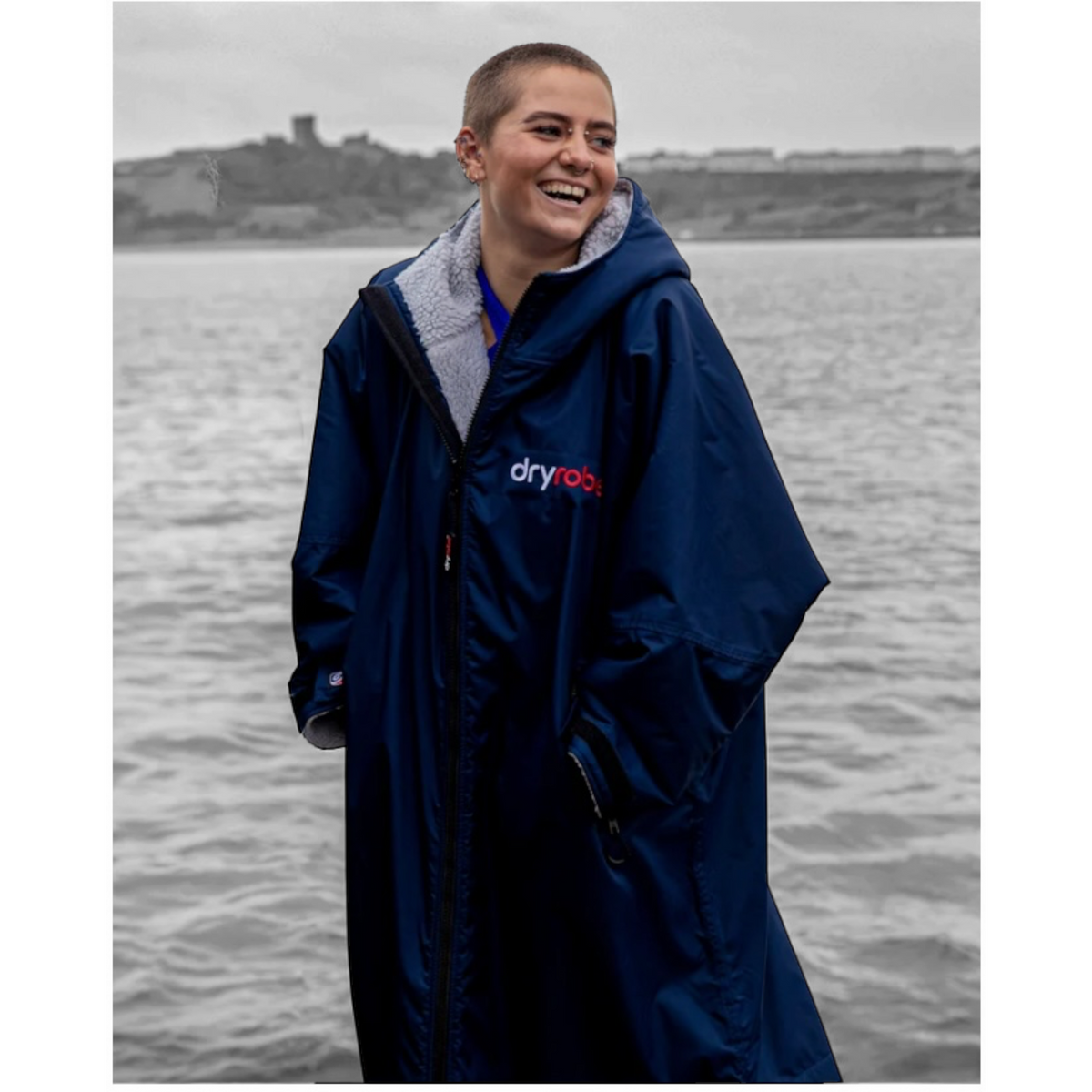Dryrobe Advance Navy Grey