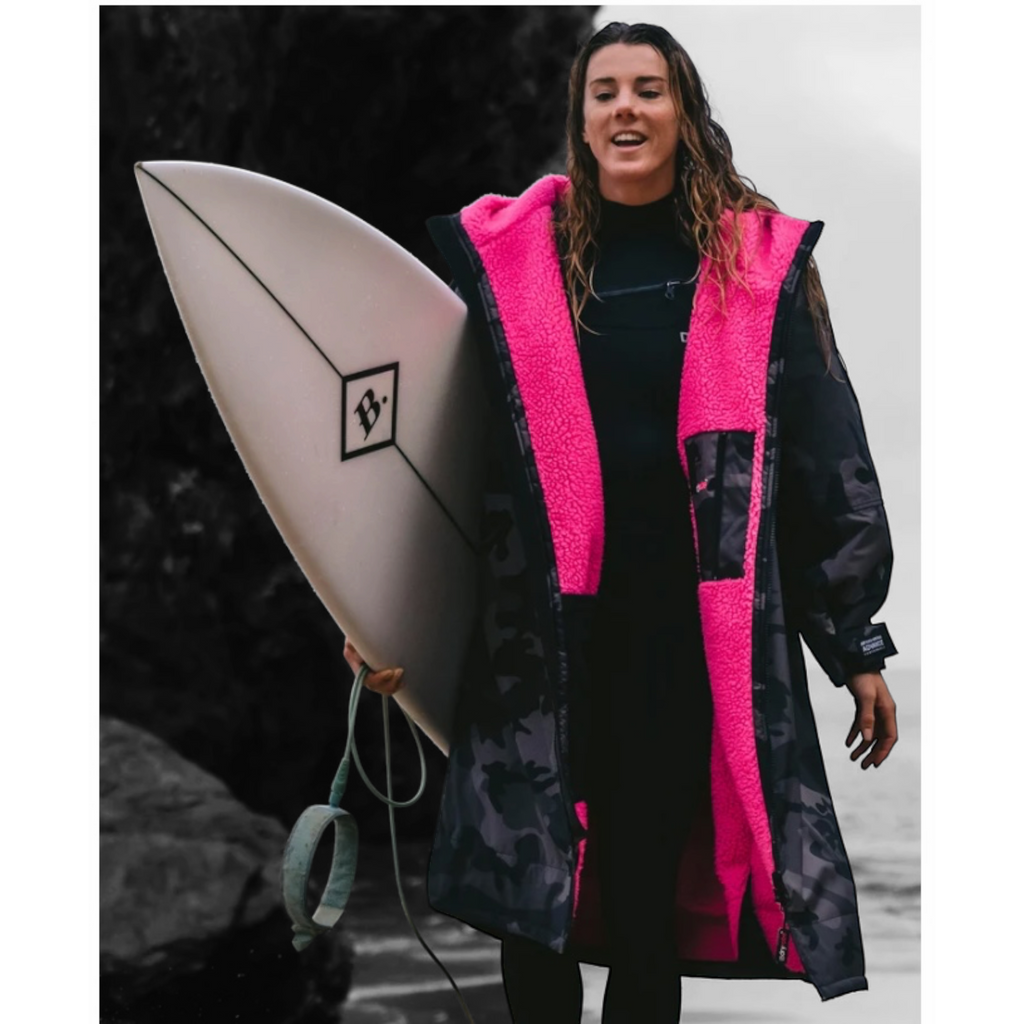 Dryrobe Advance Black Camo Pink