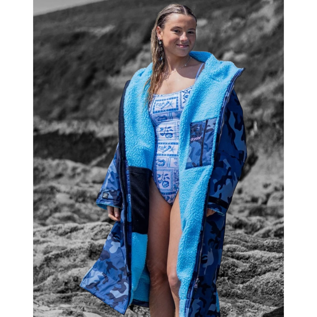 Dryrobe Advance Blue Camo Blue