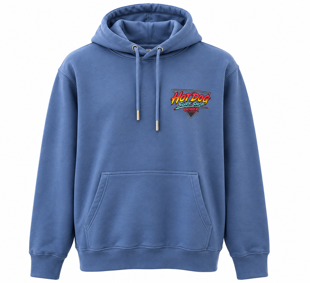 Hot Dog Retro Hoody Blue