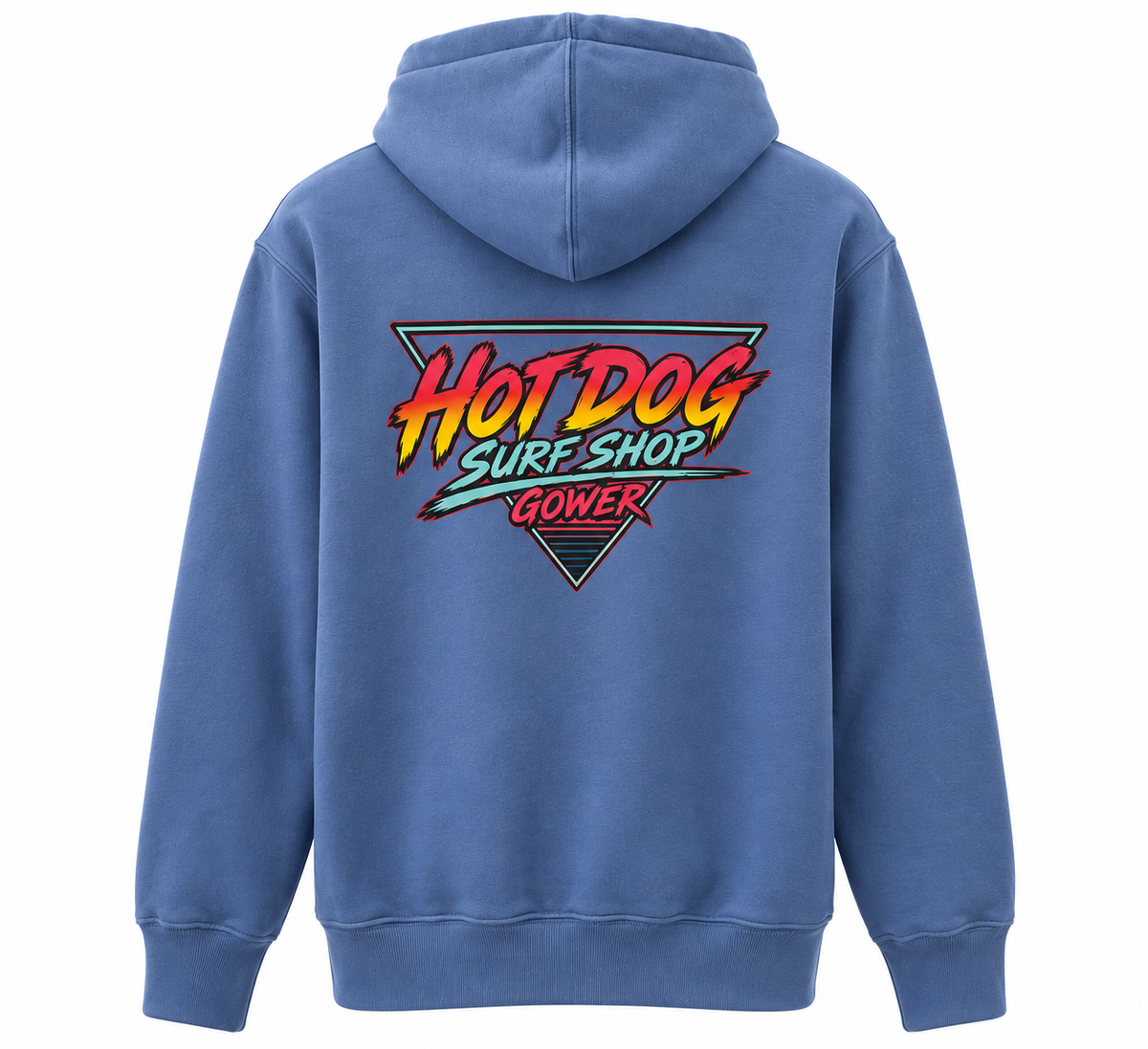 Hot Dog Retro Hoody Blue