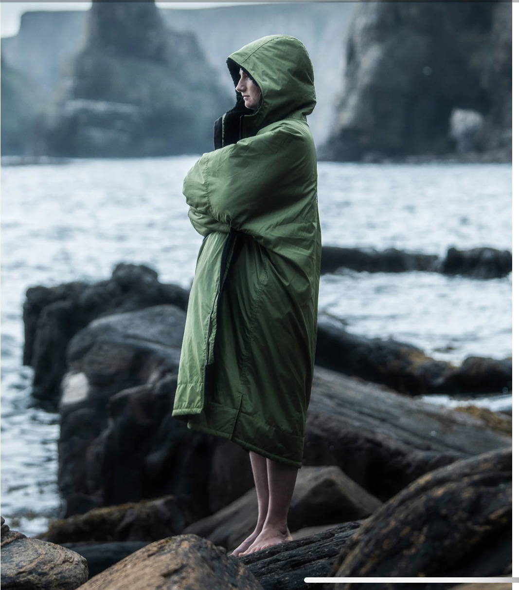 Dryrobe Advance Long sleeve Forest Green/Black image 1