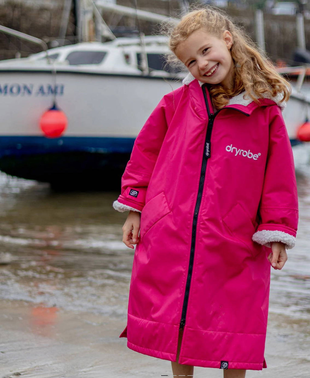 Dryrobe Advance Long Sleeve Pink Light Grey image 1