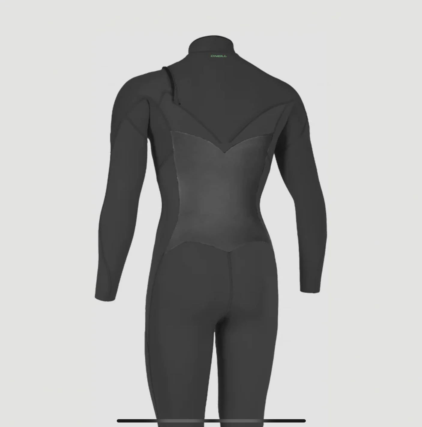 Oneill ladies Ninja 5/4 Chest Zip Black image 0