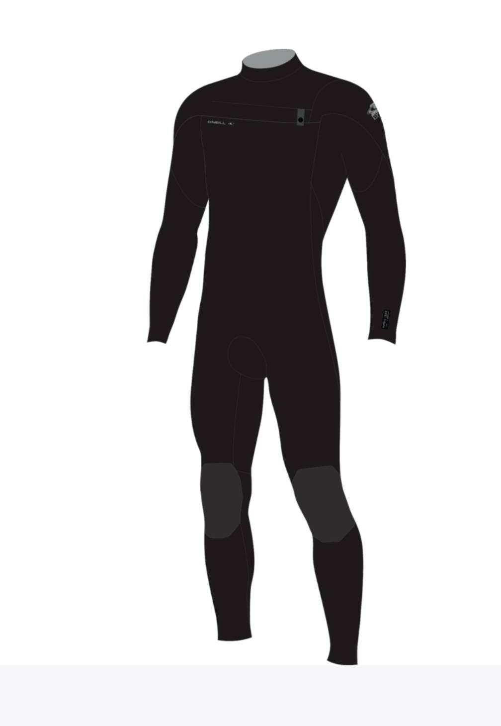 O’Neill Youth Epic Chest Zip 5/4 Black - Age 14 image