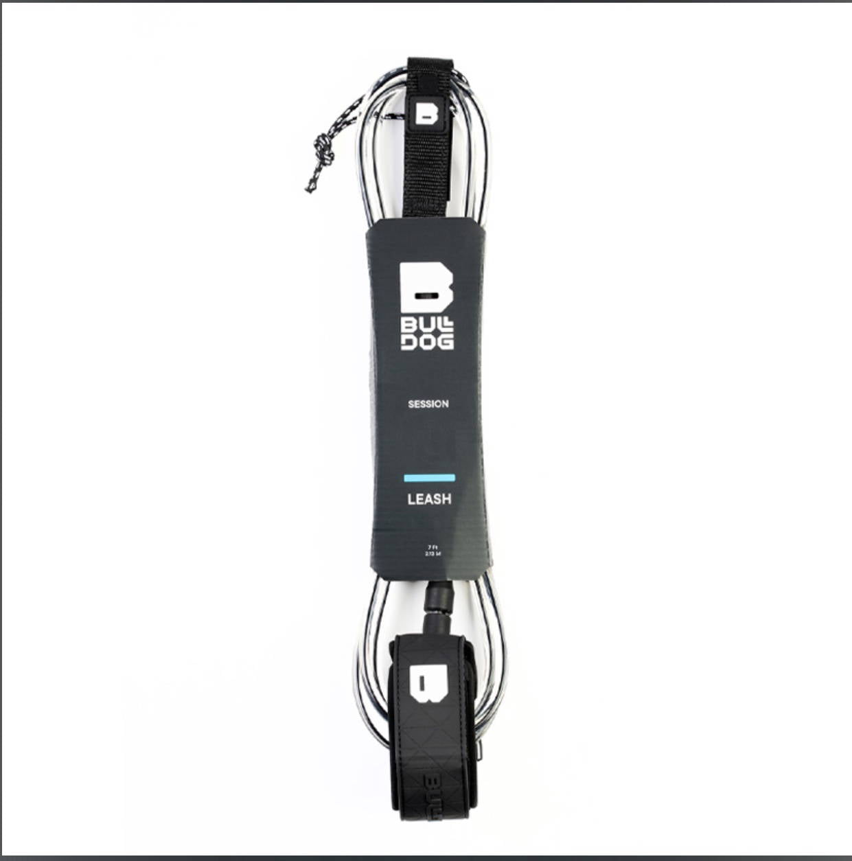 Bulldog Leashes 6,7 &amp; 8ft - Black, 7ft image