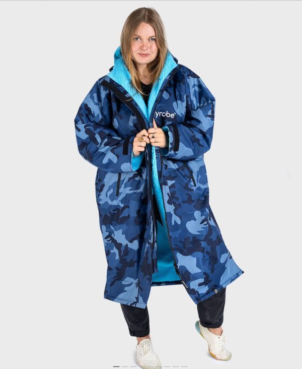 Dryrobe Advance Long Sleeve Blue Camo/Blue - Image 2