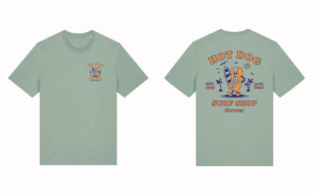 Hot Dog 30th Anniversary Tee Green