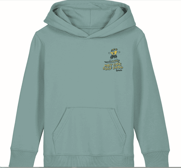 Hot Dog Kids Hoody Green - Image 2