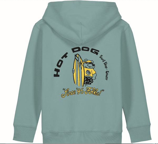 Hot Dog Kids Hoody Green